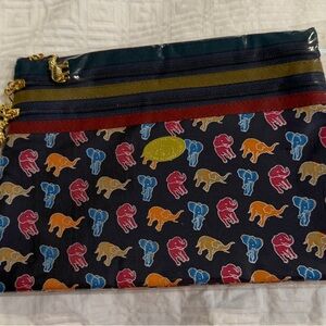 Colorful Elephant Print Clutch